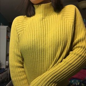 Forever21 yellow turtleneck